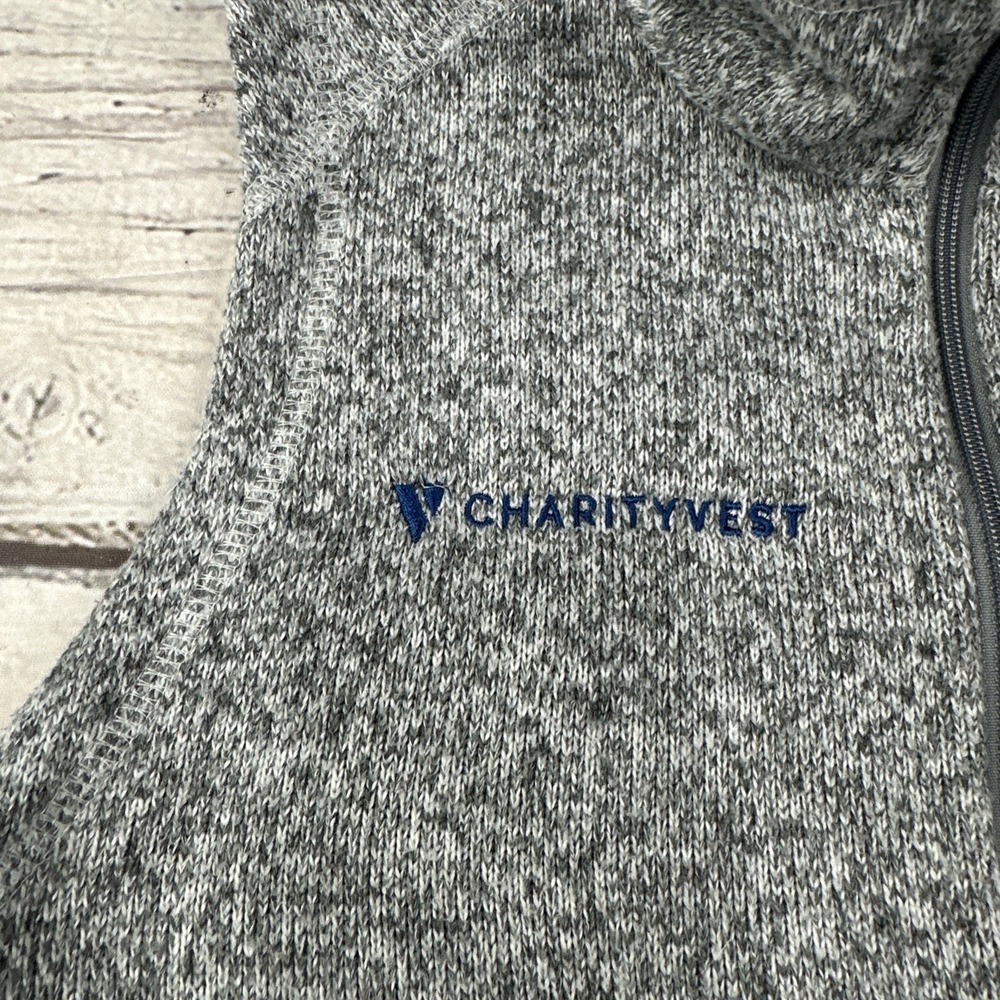 Patagonia Gray Marled Fleece Vest - Picture 3 of 12